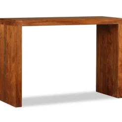 vidaXL Table console Bois massif avec finition miel 110x40x76 cm