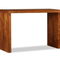 vidaXL Table console Bois massif avec finition miel 110x40x76 cm