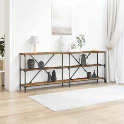 vidaXL Table console 200 x 30 x 75 cm Bois d'ingénierie