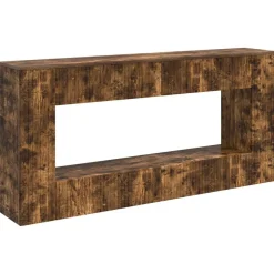 Tables-vidaXL Table console Chêne Fumé 155 x 29 x 74 cm Bois d’ingénierie Ch&ecirc;ne fumé