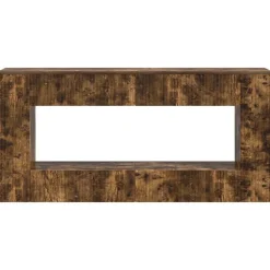 Tables-vidaXL Table console Chêne Fumé 155 x 29 x 74 cm Bois d’ingénierie Chêne fumé