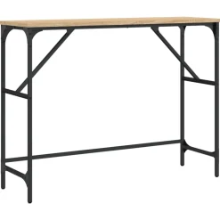 Tables-vidaXL Table console chêne sonoma 100x32x75 cm bois d'ingénierie Ch&ecirc;ne sonoma