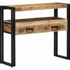 vidaXL Table console Marron 90 x 33 x 75 cm Bois de mangue massif