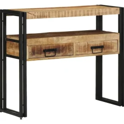 vidaXL Table console Marron 90 x 33 x 75 cm Bois de mangue massif