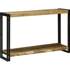 vidaXL Table console Marron 120 x 33 x 75 cm Bois de mangue massif