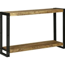 vidaXL Table console Marron 120 x 33 x 75 cm Bois de mangue massif