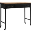 vidaXL Table console MDF et bois de sapin 100 x 33,5 x 80 cm