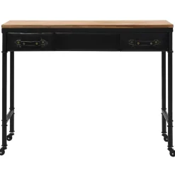 vidaXL Table console MDF et bois de sapin 100 x 33,5 x 80 cm