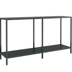 vidaXL Table console 140x35x75,5 cm Verre trempé
