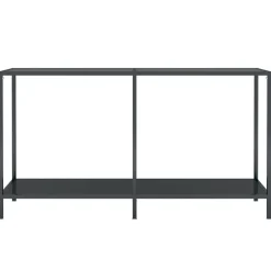 vidaXL Table console 140x35x75,5 cm Verre trempé