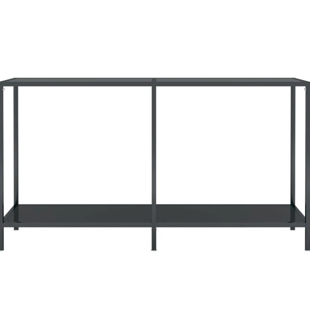 vidaXL Table console 140x35x75,5 cm Verre trempé