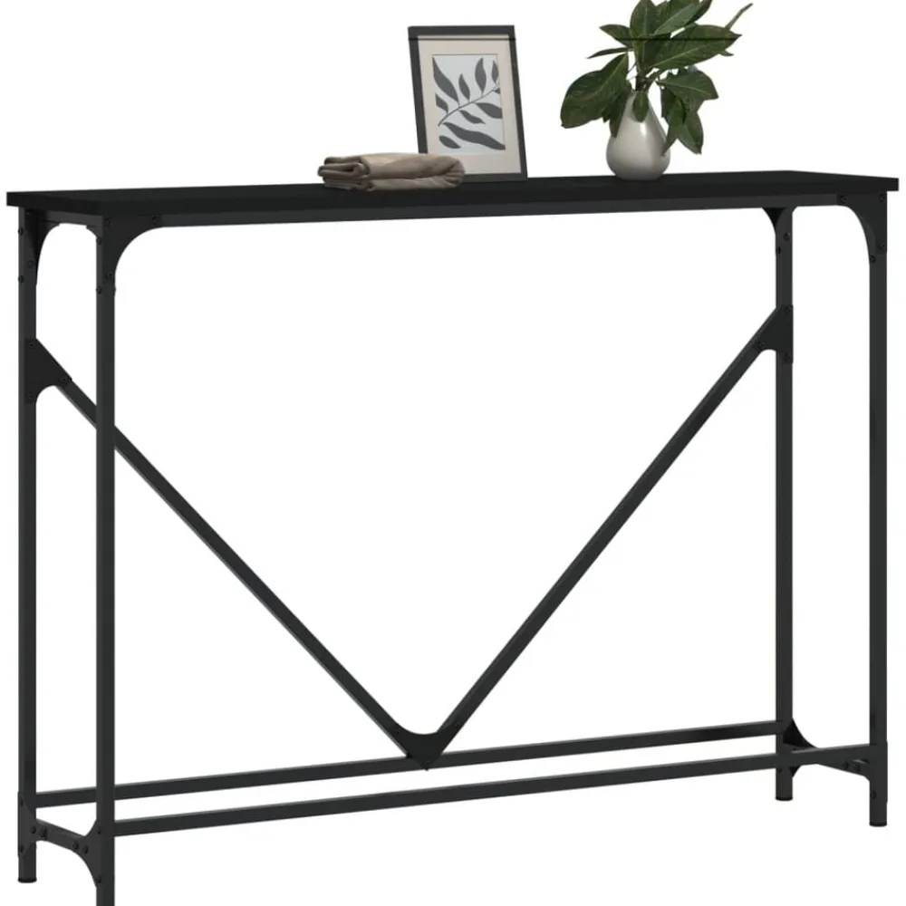 vidaXL Table console 102x22,5x75 cm bois d'ingénierie