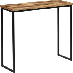 vidaXL Table console Teck recyclé massif 90 x 30 x 76 cm