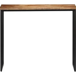 vidaXL Table console Teck recyclé massif 90 x 30 x 76 cm