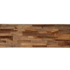 vidaXL Table console Teck recyclé massif 90 x 30 x 76 cm