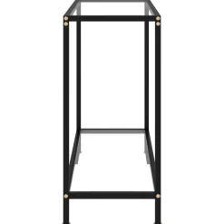 Tables-vidaXL Table console Transparent 80x35x75 cm Verre trempé