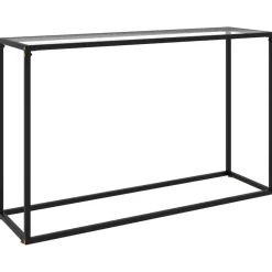 vidaXL Table console Transparent 120x35x75 cm Verre trempé
