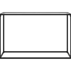 vidaXL Table console Transparent 120x35x75 cm Verre trempé