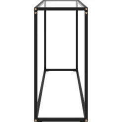 vidaXL Table console Transparent 120x35x75 cm Verre trempé
