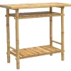 vidaXL Table console 90x37x75 cm bambou