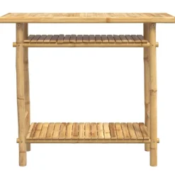 vidaXL Table console 90x37x75 cm bambou