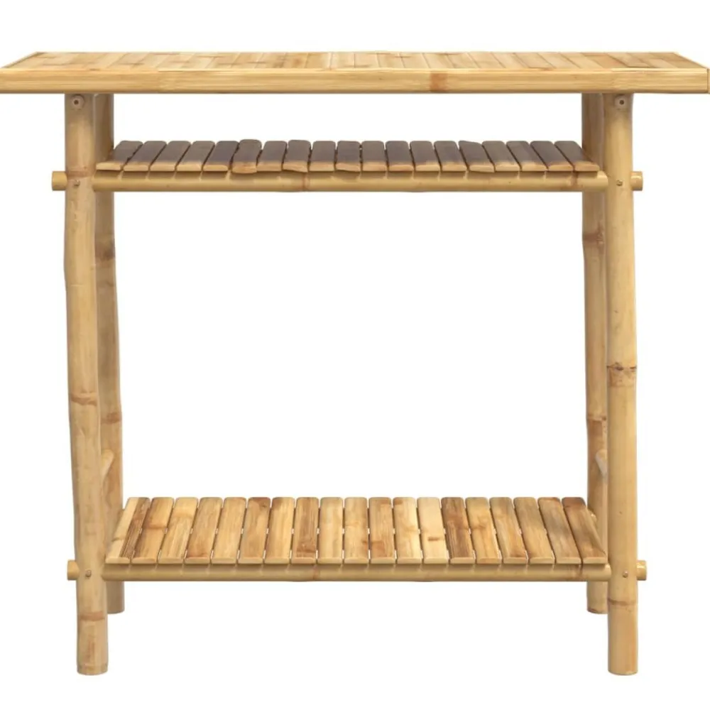 vidaXL Table console 90x37x75 cm bambou