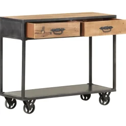 vidaXL Table console 90x35x74 cm Bois de récupération massif