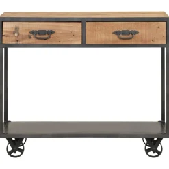 vidaXL Table console 90x35x74 cm Bois de récupération massif