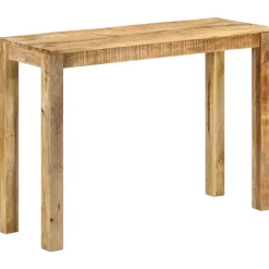 vidaXL Table console 110x35x76 cm Bois de manguier brut