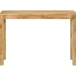 vidaXL Table console 110x35x76 cm Bois de manguier brut