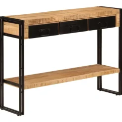 Tables-vidaXL Table console 110x30x76 cm Bois de manguier solide