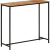vidaXL Table console 80x30x74 cm bois massif de manguier et fer
