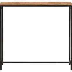 vidaXL Table console 80x30x74 cm bois massif de manguier et fer