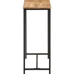 vidaXL Table console 80x30x74 cm bois massif de manguier et fer