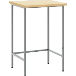 Accessoires De Quincaillerie-vidaXL Table d'angle Gris 55 x 55 x 85 cm Acier et bois laminé