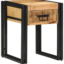 vidaXL Table d'appoint 40 x 40 x 50 cm Bois de mangue massif