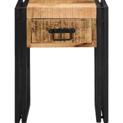 vidaXL Table d'appoint 40 x 40 x 50 cm Bois de mangue massif