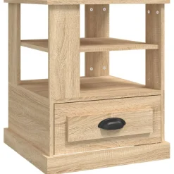vidaXL Table d'appoint chêne sonoma 50x50x60 cm bois d'ingénierie