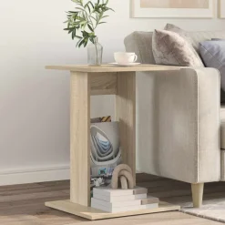 Tables-vidaXL Table d'appoint Chêne Sonoma 45 x 40 x 62,5 cm Ch&ecirc;ne sonoma