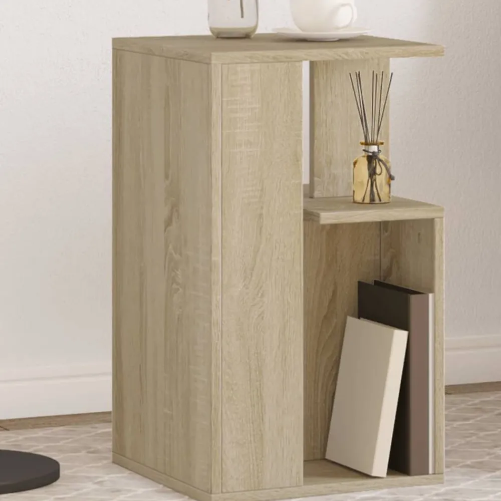 vidaXL Table d'appoint chêne sonoma 35x35x60 cm bois d'ingénierie