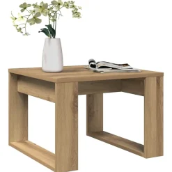 vidaXL Table d'appoint chêne artisanal 50x50x35 cm bois d'ingénierie