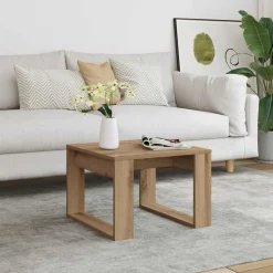 vidaXL Table d'appoint chêne artisanal 50x50x35 cm bois d'ingénierie