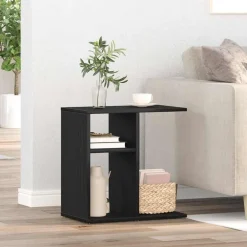 vidaXL Table d'appoint Chêne noir 50 x 30 x 50 cm Bois d'ingénierie