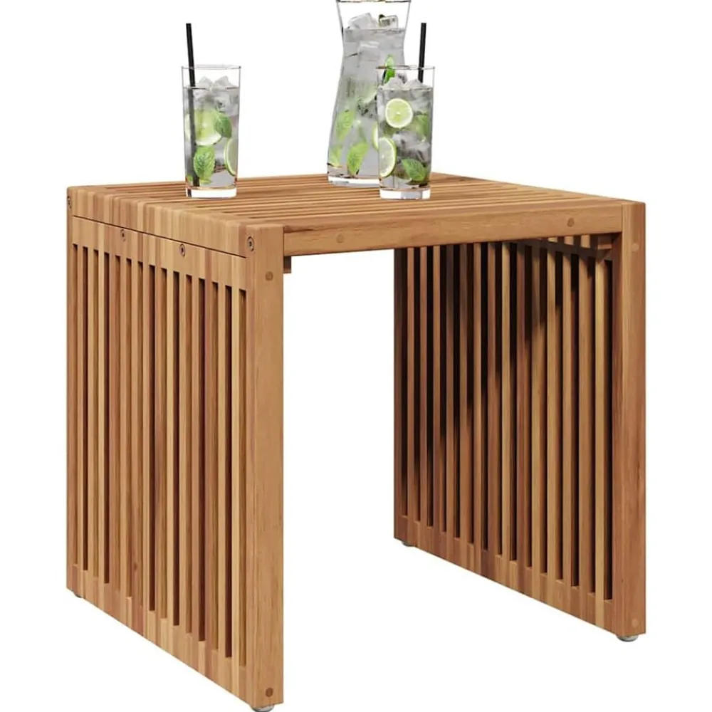 Mobilier De Jardin-vidaXL Table d'appoint de jardin Marron 45 x 42,5 x 45 cm