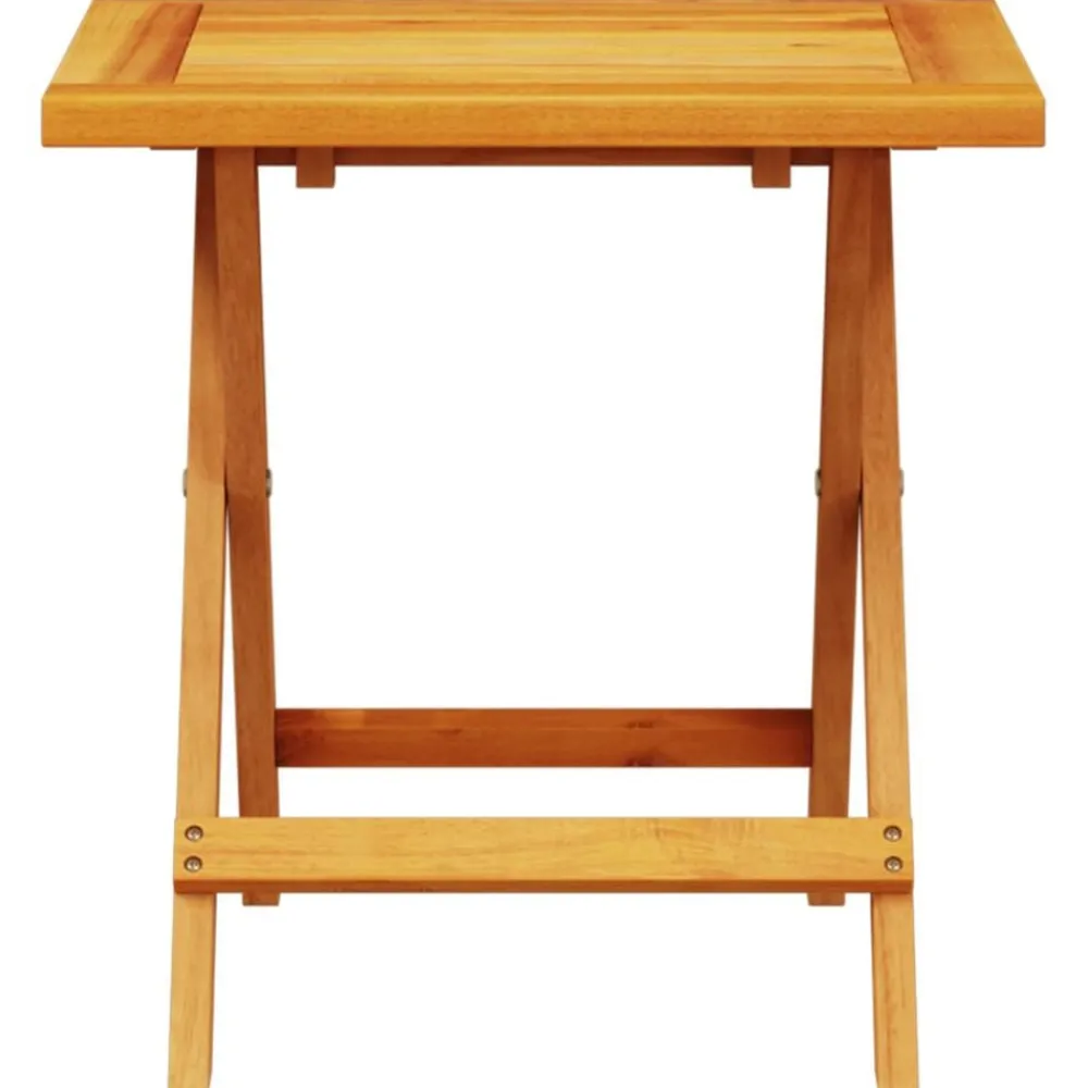 vidaXL Table d’appoint de jardin 40x40x40 cm bois d'acacia massif