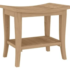 vidaXL Table d'appoint de salle de bain 50x35x45cm bois de teck solide
