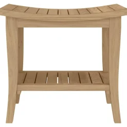 vidaXL Table d'appoint de salle de bain 50x35x45cm bois de teck solide