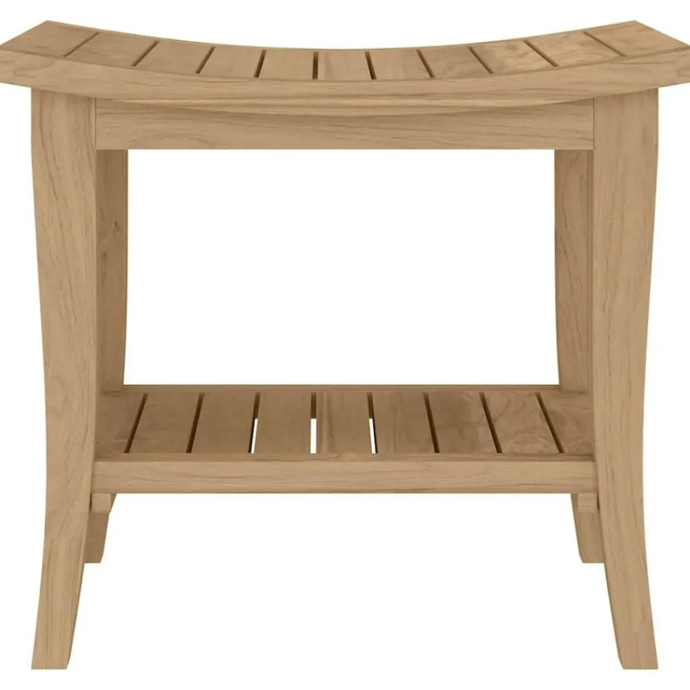 vidaXL Table d'appoint de salle de bain 50x35x45cm bois de teck solide