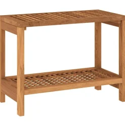 vidaXL Table d'appoint de salle de bain 60x30x45cm bois de teck solide