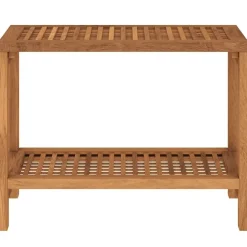vidaXL Table d'appoint de salle de bain 60x30x45cm bois de teck solide
